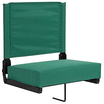 Flash Furniture Grandstand Comfort Seats by Flash with Ultra-Padded Seat in Hunter Green