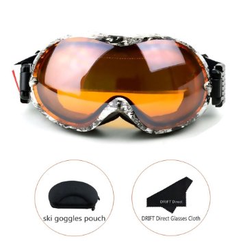 DRIFT Direct Winter Snow Sports Anti-fog Double Lens UV 400 Protection Snowboard Ski Goggles Skateboard Skiing Snowmobile Sunglasses Eyewear