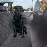 Plush Paws Waterproof Hammock Pet Seat Cover - Non Slip Silicone with Pair of Harness and Seat Belts