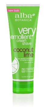 Alba Botanica Very Emollient, Coconut Lime Shave Cream, 8 Ounce