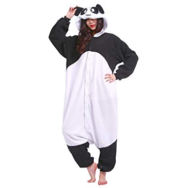 PALMFOX Women's Warm Cozy Plush Adult Animal Onesies/Pajamas/Sleepsuit/Cosplay Costumes