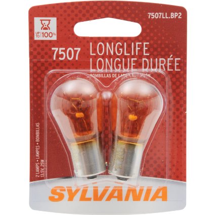 SYLVANIA 7507 Long Life Miniature Bulb Pack of 2