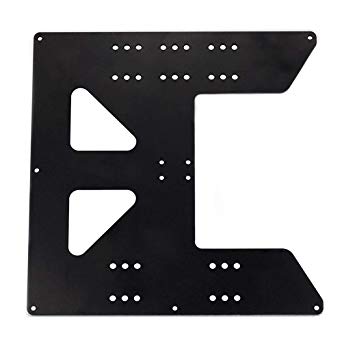 BCZAMD Upgrade Y Carriage Anodized Aluminum Plate for A8 Hotbed Support for Anet A8 A6 Prusa I3 3D Printers Heated Bed 219x219x3mm, Black