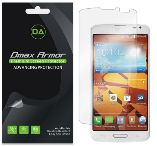 6-Pack Dmax Armor- LG Volt Screen Protector Anti-Bubble High Definition Clear Shield Boost Mobile Virgin Mobile - Lifetime Replacements Warranty- Retail Packaging