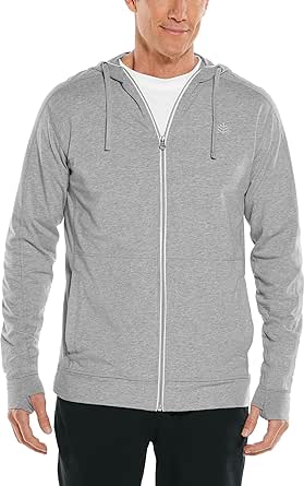 Coolibar UPF 50  Men's LumaLeo Full Zip Hoodie - Sun Protective