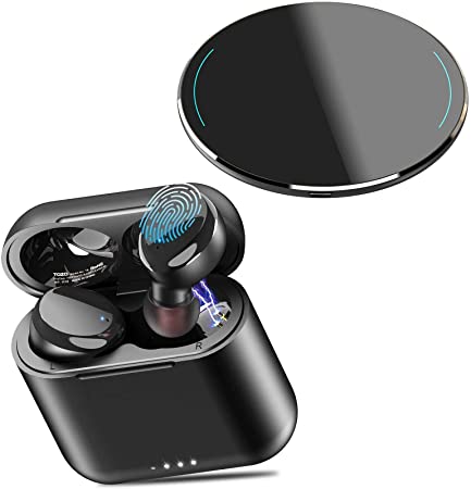 TOZO W1 Wireless Charger Black & T6 Wireless Earbuds Black