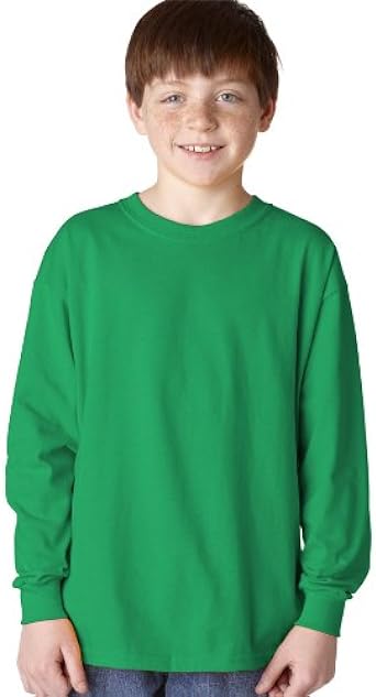 Gildan Boys Heavy Cotton Long Sleeve T-Shirt