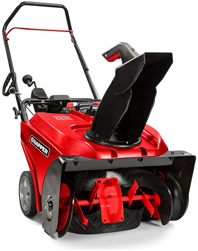 Snapper 1697340 Single Stage Snow Thrower with Snow Shredder Technology and Electric Start, 22-Inch