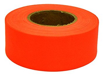 12 Pack C.H. Hanson 17000 150' x 1-3/16" Flagging Tape - Fluorescent Orange