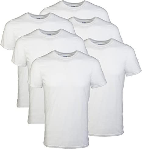 Gildan Platinum Men's 6-Pack Crew Neck T-Shirt