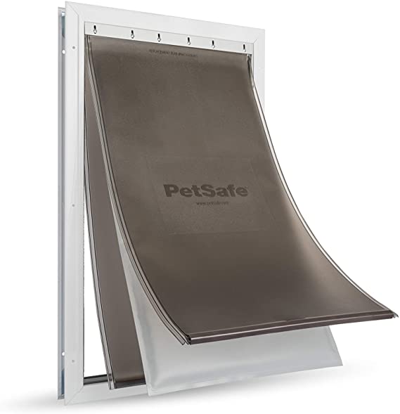 PetSafe Extreme Weather Dog and Cat Door - Aluminum or Plastic Pet Door - Small, Medium, Large and X-Large