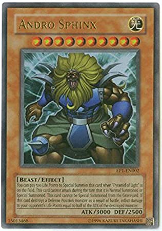 Yu-Gi-Oh! - Andro Sphinx (EP1-EN002) - Yu-Gi-Oh The Movie Promo Exclusive Pack - Promo Edition - Ultra Rare