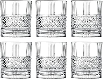 Tumbler Glass - Double Old Fashioned - Set of 6 Glasses - Designed DOF tumblers - For Whiskey - Bourbon - Water - Beverage - Drinking Glasses - 12 oz. - Lead Free Crystal - Made in Europe By Barski