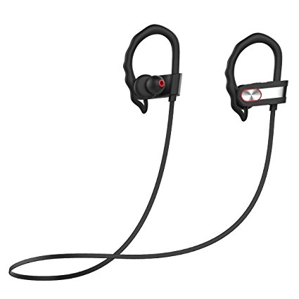 Bluetooth Headphones JEEMAK Wireless Earbuds Headsets Sweatproof Stereo Wireless Sports Earphones with Mic for Gym Running