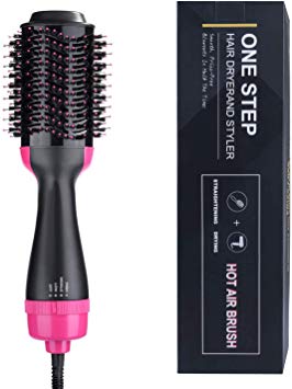 VASLON Hot Air Brush,4-in-1 One Step Hair Dryers & Blower Brush With Negative Ions for Reducing Frizz and Static,For All Hair Styles(110V,1000W)