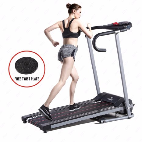 Fitnessclub 500W Folding Electric Motorized Treadmill Portable Running Gym Fitness Machine