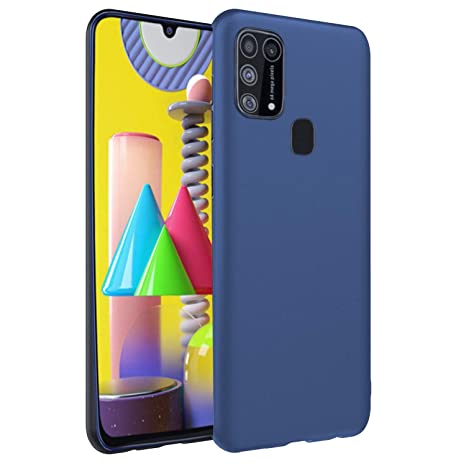 Pikkme Samsung Galaxy M21 / M30s Back Cover | Shock Proof Matte Soft Silicon Flexible Back Case Cover for Samsung Galaxy M21/ M30s (Blue)