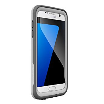 LifeProof FRE SERIES Waterproof Case for Samsung Galaxy S7 - Retail Packaging - AVALANCHE (BRIGHT WHITE/COOL GRAY)