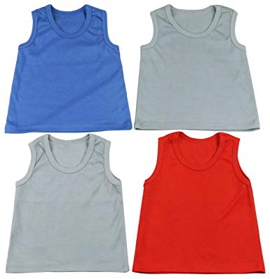 ToBeInStyle Boy's Pack of 4 Tank Tops