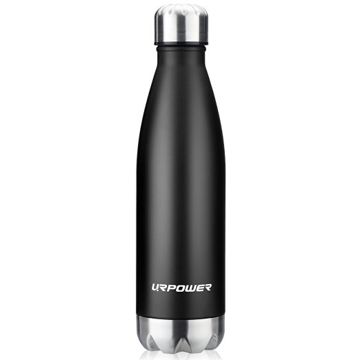 URPOWER 17oz Stainless Steel Water Bottle Double Wall Vacuum Insulated Bottle for Hot & Cold Drinks