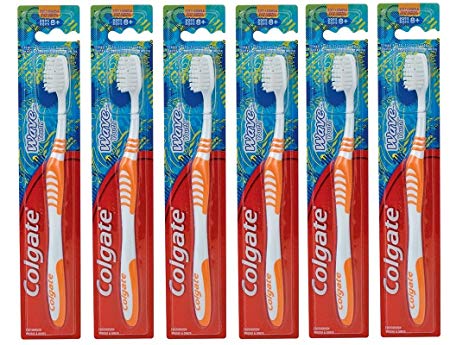 Colgate Kids Toothbrush Wave Youth, Ages 8 , Soft, (Pack of 6)