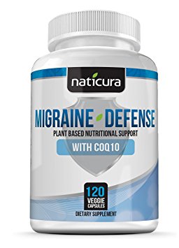 Migraine Defense Natural Migraine Relief - Supplement with CoQ10 Migraine Prevention Formula