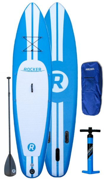 iRocker Paddle Boards 11' (6" Thick) Inflatable SUP Package: 2 YR Warranty