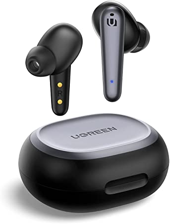 UGREEN HiTune T1 Bluetooth Kopfhörer 4 Mikrofone ENC Geräuschreduzierung für Klareren Anruf, Wireless Earbuds mit 6mm Graphen Treiber, 24Std. Spielzeit (Schwarz)