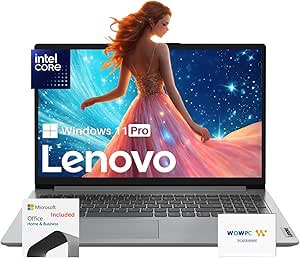 Lenovo Premium Series 15 Laptop | 36GB RAM | 1.1TB Storage (640GB SSD   512GB External Storage) | 1 Year Office 365 w/ 1TB Cloud Storage | Intel Core | 15.6" | Win 11 Pro | w/WOWPC Bundle