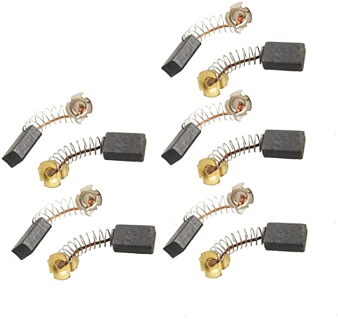 uxcell 5 Pairs Pcs 15mm x 10mm x 6mm Motor Carbon Brushes for Power Tool