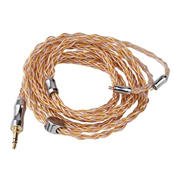 Tripowin NUCOOL 21 Core OFC 28 Core Silver-Plated Copper Mixed Braided Cable with 3.5mm Plug, 0.78mm 2Pin Connector (2pin 0.78-3.5mm, NUCOOL)