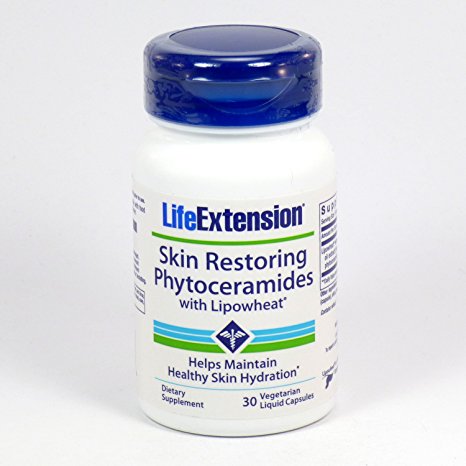 Life Extension Skin Restoring Phytoceramides w/ Lipowheat - 30 ct (Pack of 4)