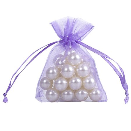 Ling's moment 3x4 Inch Sheer Organza Gift Candy Bags (50, Lavender)