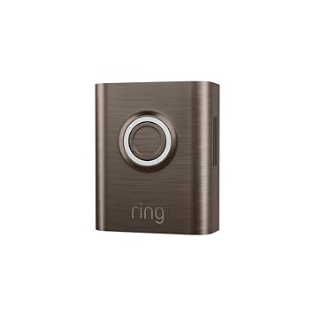 Ring Metallic Interchangeable Faceplate for Doorbells - Battery Doorbell Plus - Brushed Bronze