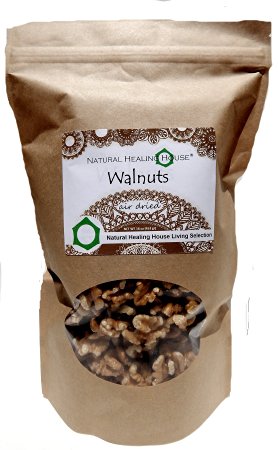 Natural Healing House Organic Raw Walnuts (halves and pieces) 16 oz