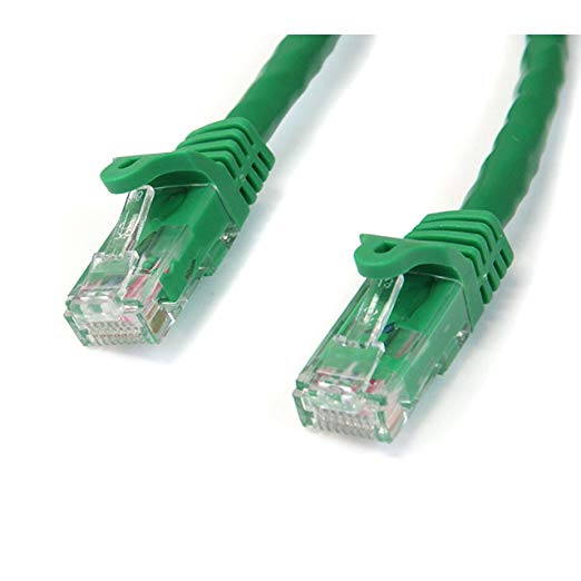 StarTech.com Cat6 Ethernet Cable - 35 ft - Green - Patch Cable - Snagless Cat5 Cable - Long Network Cable - Ethernet Cord - Cat 6 Cable - 35ft