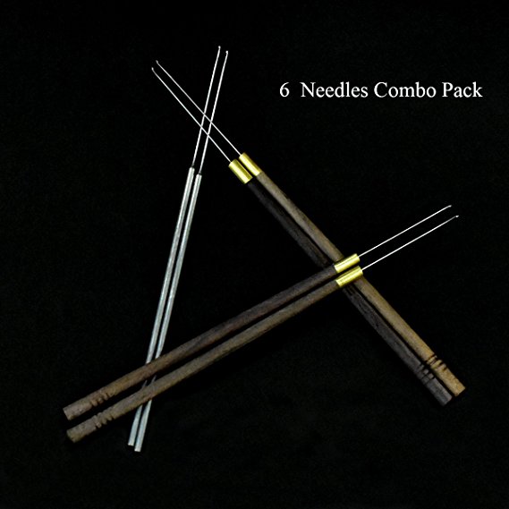 Aari Embroidery Needles Combo Pack For Beading and Embroidery Purpose, 6 Needle(2 Needles Each Size).