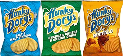 HUNKY DORYS Crisps from Ireland - 12 X 25g (Variety of Flavours)