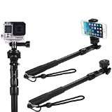Selfie Stick GoPro and Camera Monopod Best and Highest Rated Universal Selfie Stick Love It Or Your Money Back Record Your Adventures Easily With The CaptainAll-Weather Edition - No Bluetooth