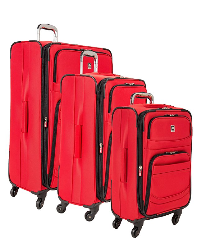 Delsey Luggage D-Lite 3 Piece Exp. Nested Spinner Luggage Set