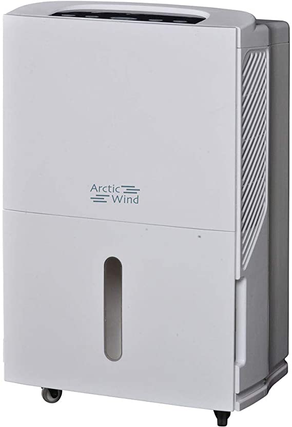 ARCTIC Wind Continuous Draining Option and Digital Display 30-Pt. Dehumidifier White