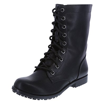 safeTstep Slip Resistant Women's Brooke Lace-Up with Zipper Boot