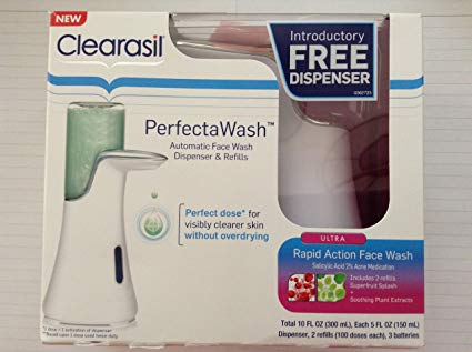 Clearasil Perfecta Wash - Automatic Face Wash Dispenser and Refills