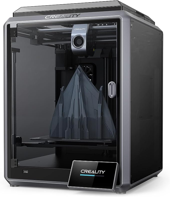 Official Creality K1 3D Printer High Speed with 600 mm/s 3D Printers Auto Leveling, Dual Fans Cooler, 0.1 mm Smooth Detail, Printing Size 8.66x8.66x9.84 in, Straight Out of The Box for Beginners