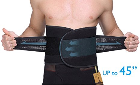 UTRAX Velcro Adjustable Weight Loss Slimming Belt Waist Trimmer Back Support for Men Women