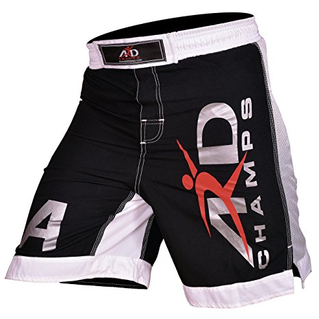 ARD New Extreme MMA Fight Shorts UFC Cage Fight Grappling Muay Thai Boxing Black