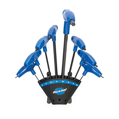 Park Tool PH-1.2 P-Handled Hex Wrench Set with Holder - 8pc