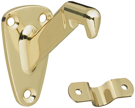 Stanley Hardware V8025 3" Heavy Duty Handrail Bracket in Polished Brass