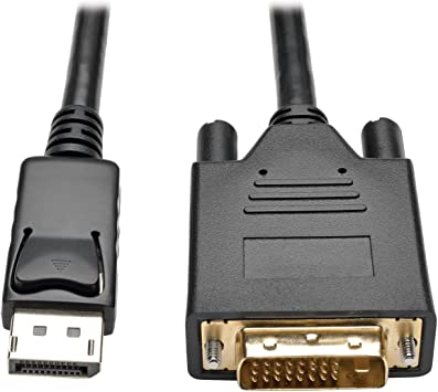 Tripp Lite DisplayPort to DVI Active Cable Adapter, DP 1.2 with Latches, DP to DVI (M/M), DP2DVI, 1080p, 6 ft. (P581-006-V2)