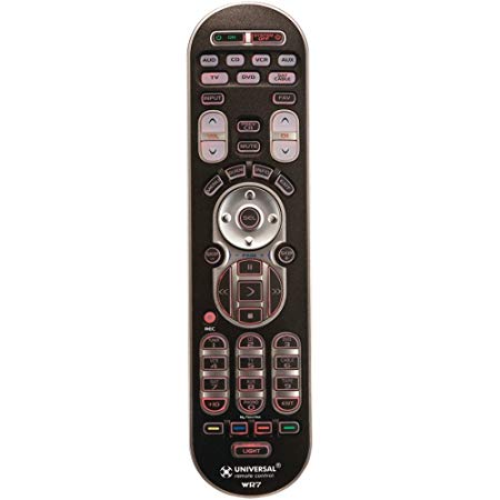 URC WR7 Universal Remote Control for up to 7 A/V Components with 4 Favorite Channel Buttons